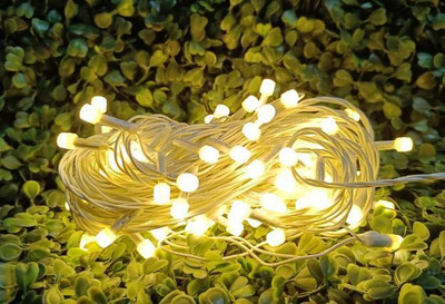 Styylo 72 LEDs 25 m Yellow Flickering, Steady Bulb Rice Lights(Pack of 1)