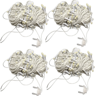Tryka 60 LEDs 18 m White Steady String Rice Lights(Pack of 4)