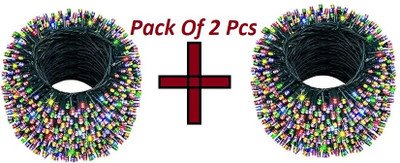 Jee Dee 60 LEDs 20 m Multicolor Steady Ball Rice Lights(Pack of 2)