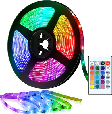yoroto 260 LEDs 4 m Multicolor Color Changing, Flickering, Steady Strip Rice Lights(Pack of 1)