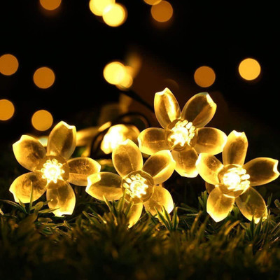 SPRQCART 16 LEDs 4 m Yellow Steady Flower Rice Lights(Pack of 1)