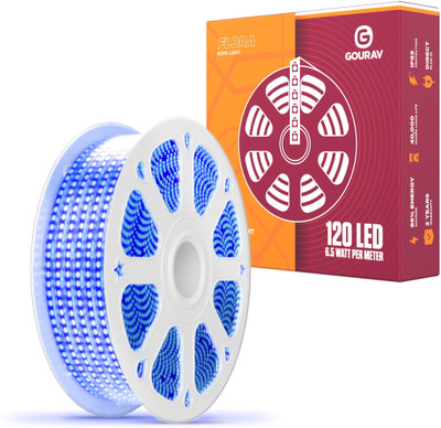 GOURAV 6000 LEDs 50 m Blue Steady String Rice Lights(Pack of 1)