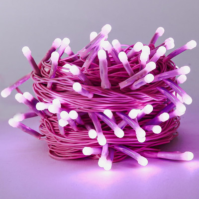 diyadecor 40 LEDs 11 m Pink Steady String Rice Lights(Pack of 1)