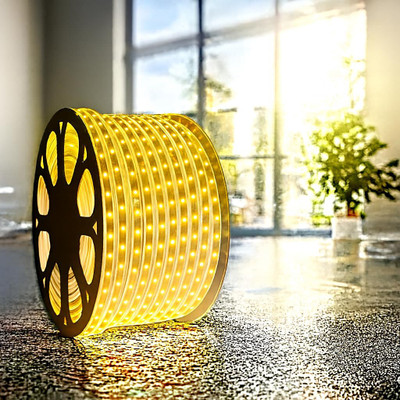 ATULUX 500 LEDs 10 m White, Yellow Steady Strip Rice Lights(Pack of 1)