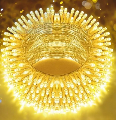 spark world 40 LEDs 11 m Yellow Steady Bulb Rice Lights(Pack of 1)