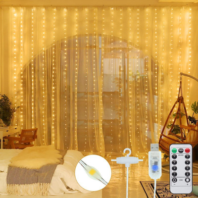 xenith 300 LEDs 3 m Gold Flickering, Steady Net/Mesh Rice Lights(Pack of 1)