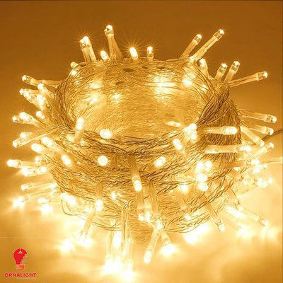 Ornalight 40 LEDs 11 m Yellow Steady String Rice Lights(Pack of 1)