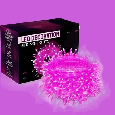 Aayansh Collection 35 LEDs 20 m Pink Steady Bulb Rice Lights(Pack of 1)