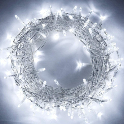 QUACE 40 LEDs 11 m White Steady String Rice Lights(Pack of 1)