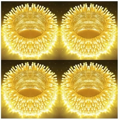 Clive 40 LEDs 11 m Yellow Steady, Flickering String Rice Lights(Pack of 1)