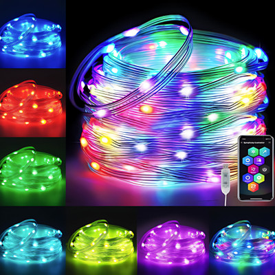 MANSAA 100 LEDs 10 m Multicolor Color Changing String Rice Lights(Pack of 1)