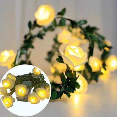 Medecor 10 LEDs 2 m Yellow Steady Leaf Rice Lights(Pack of 1)
