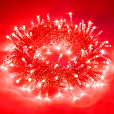 MPROW 40 LEDs 11 m Red Steady String Rice Lights(Pack of 1)