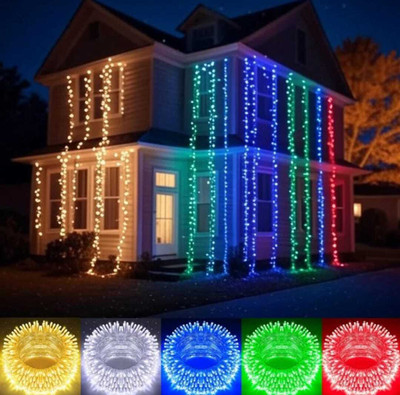 AEB 35 LEDs 7 m Green, Pink, White Steady Strip Rice Lights(Pack of 5)