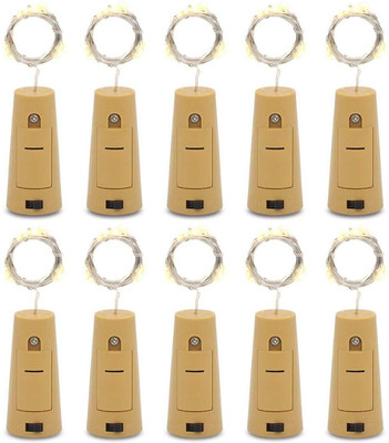 homely whimsy 20 LEDs 2 m White Steady Bulb Rice Lights(Pack of 10)