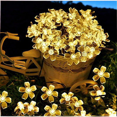 spark world 20 LEDs 5 m Yellow Steady Flower Rice Lights(Pack of 1)