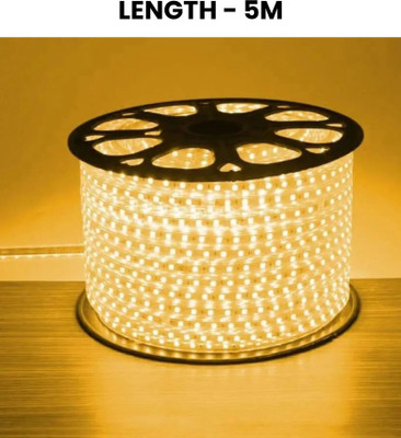 spark world 1200 LEDs 5 m Yellow Steady Strip Rice Lights(Pack of 1)