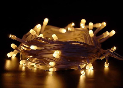 REPISH 98 LEDs 11 m Yellow, White Steady String Rice Lights(Pack of 1)