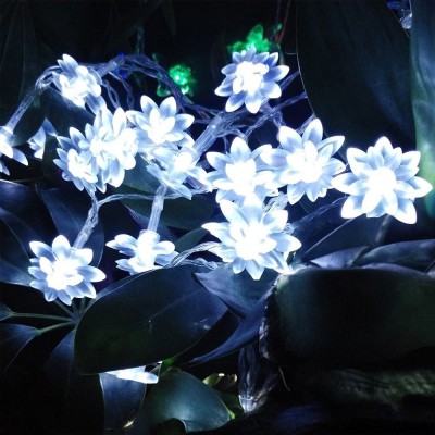 RaajaOutlets 20 LEDs 4.5 m White Steady Flower Rice Lights(Pack of 1)