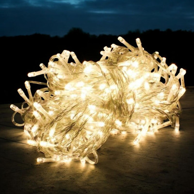 spark world 60 LEDs 12.5 m Yellow Steady String Rice Lights(Pack of 1)