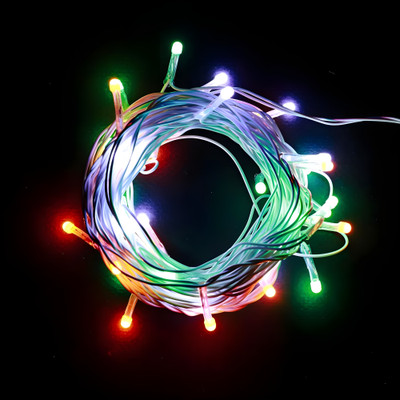 Lumicub 37 LEDs 20.5 m Orange, White, Green Color Changing, Flickering, Steady String Rice Lights(Pack of 1)