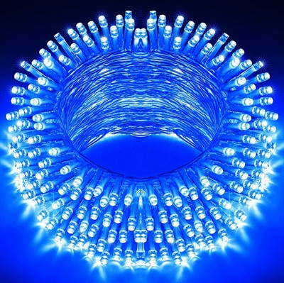 MPROW 40 LEDs 11 m Blue Steady Bulb Rice Lights(Pack of 1)