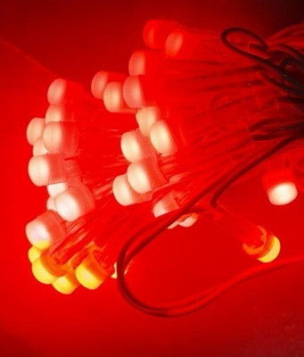 ABC 42 LEDs 12 m Red Steady String Rice Lights(Pack of 5)