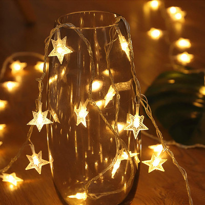 AtneP 20 LEDs 4.01 m Yellow Steady Star Rice Lights(Pack of 1)