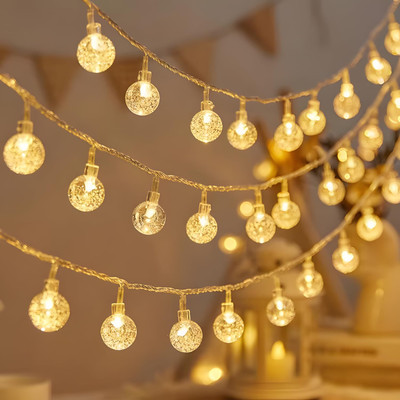RSP Quality Bit 14 LEDs 3 m Yellow Steady Ball Rice Lights(Pack of 1)