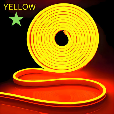 shinepark 600 LEDs 5 m Yellow Steady Strip Rice Lights(Pack of 1)