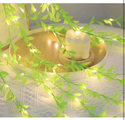 Cozy corner 240 LEDs 3 m Yellow Flickering Leaf Rice Lights(Pack of 2)