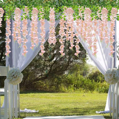 TAYLORED HOME 300 LEDs 3.5 m Pink Flickering Leaf Rice Lights(Pack of 1)