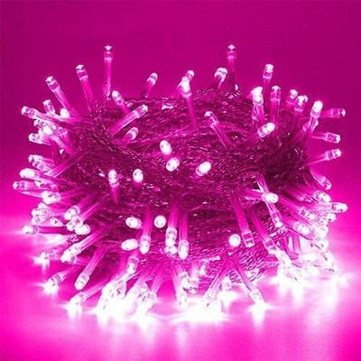 MPROW 40 LEDs 11 m Pink Steady String Rice Lights(Pack of 1)