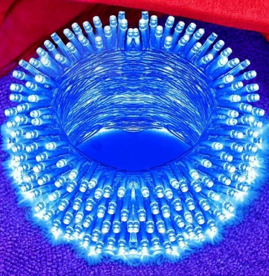 spark world 40 LEDs 11 m Blue Steady Bulb Rice Lights(Pack of 1)