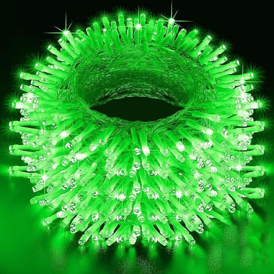 Kavyashine 54 LEDs 13 m Green Flickering Bulb Rice Lights(Pack of 1)