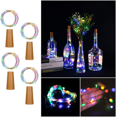 Styluge 20 LEDs 2 m Multicolor Steady String Rice Lights(Pack of 4)