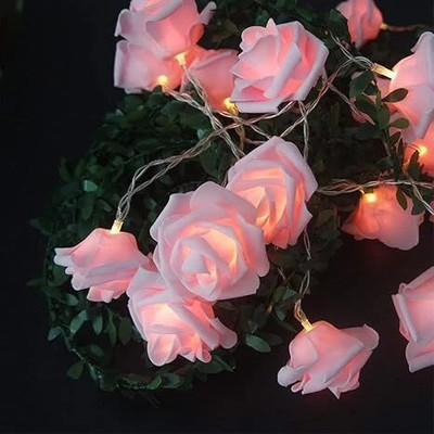 Refulgix 14 LEDs 3 m Pink Steady Flower Rice Lights(Pack of 1)
