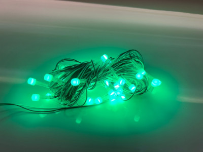 MOJO LIGHTING INDIA 30 LEDs 15 m Green Flickering Bulb Rice Lights(Pack of 1)