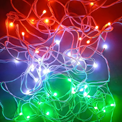 London Paree 41 LEDs 20.35 m Orange, White, Green Color Changing, Flickering, Steady String Rice Lights(Pack of 1)