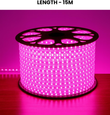 ZESTRUM 1200 LEDs 15 m Pink Steady Strip Rice Lights(Pack of 1)
