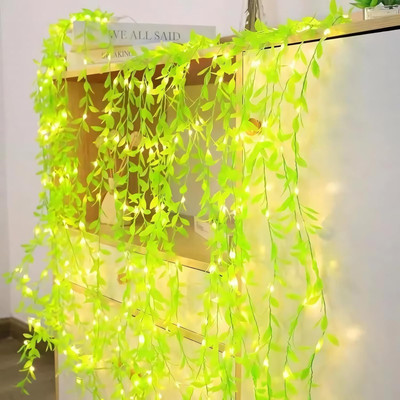 Trendx 200 LEDs 3 m Yellow Flickering, Steady Leaf Rice Lights(Pack of 1)
