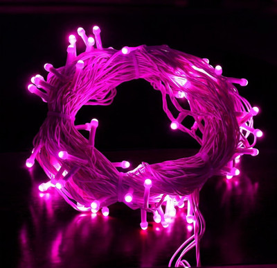 Shiv Shankar Sells 40 LEDs 10 m Pink Steady Bulb Rice Lights(Pack of 1)