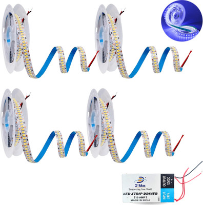 D'Mak 4 LEDs 5 m Blue Flickering Strip Rice Lights(Pack of 4)