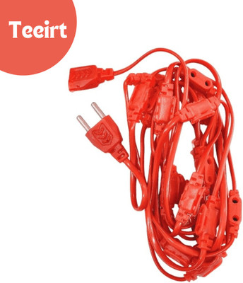 Teeirt 10 LEDs 2.5 m Red Steady String Rice Lights(Pack of 1)