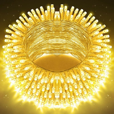 Illuminator 40 LEDs 12 m Yellow Steady Bulb Rice Lights(Pack of 1)