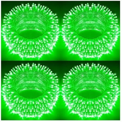 Clive 40 LEDs 11 m Green Steady, Flickering String Rice Lights(Pack of 1)