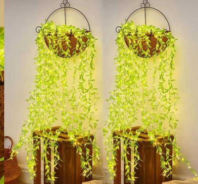 Handcraftd 100 LEDs 3 m White Flickering, Steady Leaf Rice Lights(Pack of 1)