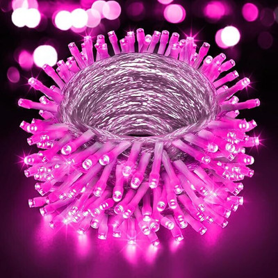 wtc 40 LEDs 11 m Pink Steady Bulb Rice Lights(Pack of 5)