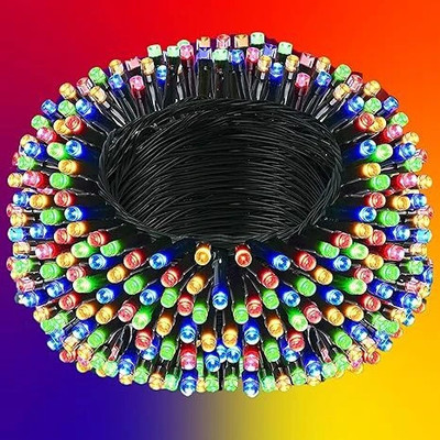 SUJ 68 LEDs 20 m Multicolor Steady Bell Rice Lights(Pack of 1)