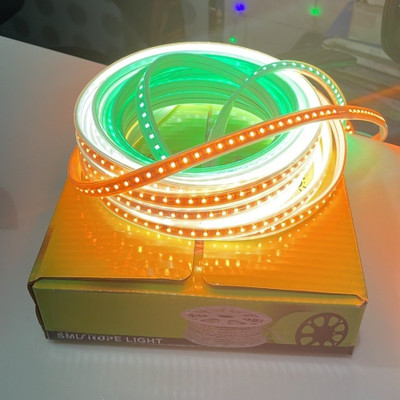 WunderVoX 1440 LEDs 12 m Orange, White, Green Steady Strip Rice Lights(Pack of 1)
